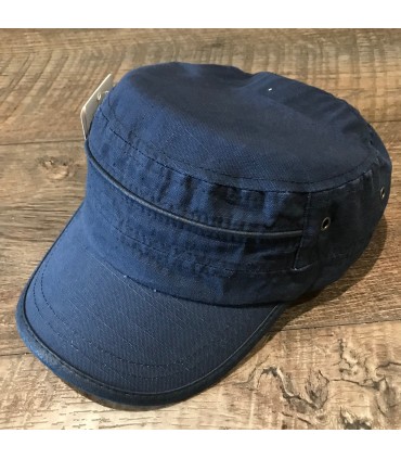 Casquette Army Coton uni Bleu Marine