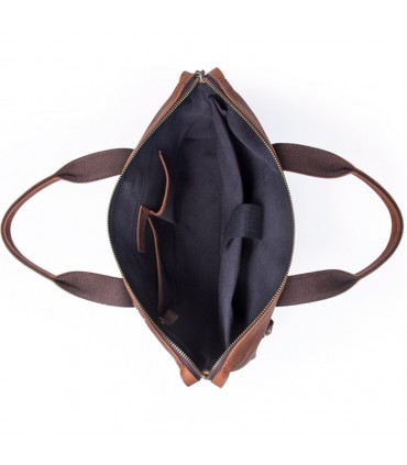 Sac porte-documents, ordinateur, Serviette , Sac d'affaires, bandoulière réglable cuir véritable marron unisexe