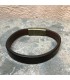 Bracelet cuir véritable fermoir à aimants