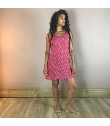 Robe estivale OLI 27 col V, ceinture amovible et bretelles ajustables