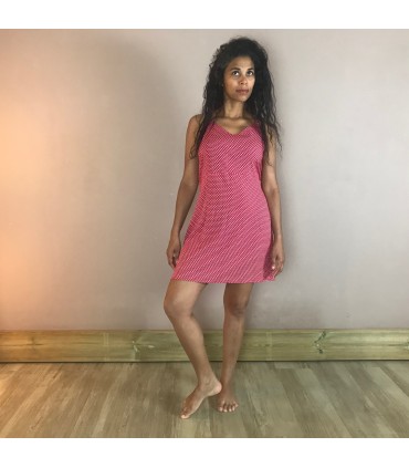 Robe estivale OLI 27 col V, ceinture amovible et bretelles ajustables