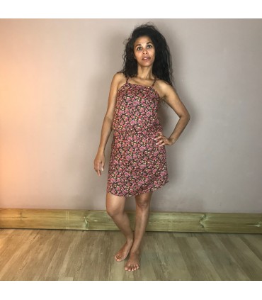 Robe Oli 6 bretelles croisées, taille élastique