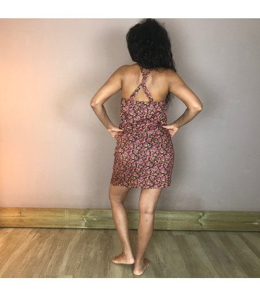 Robe Oli 6 bretelles croisées, taille élastique