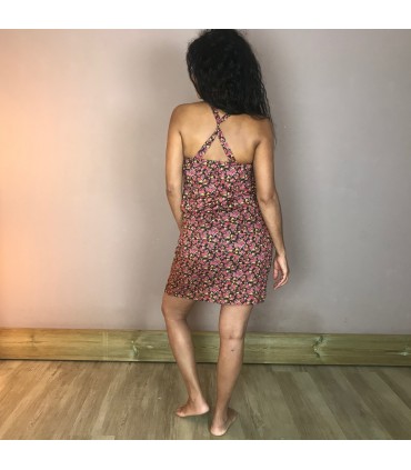 Robe Oli 6 bretelles croisées, taille élastique