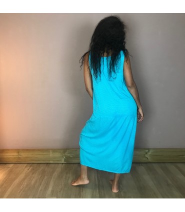 Robe Longue Oli 103 Poches latérales, coupe évasée