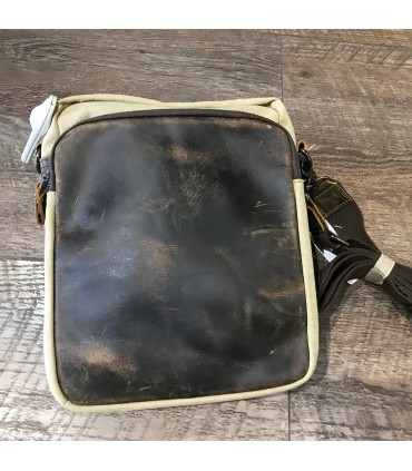 Sac Square Canvas et cuir