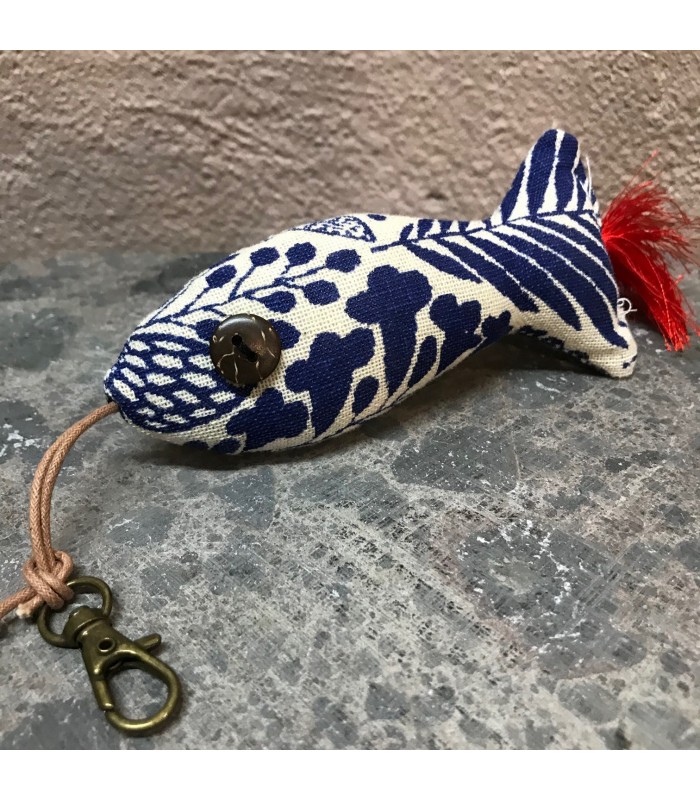 Porte clefs Poisson fait main