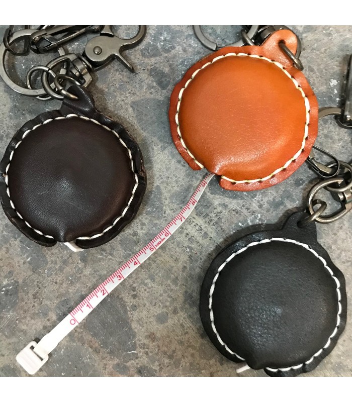 Porte Clefs Camu métre cuir et alliage