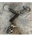 Porte Clefs Camu Chien cuir et alliage