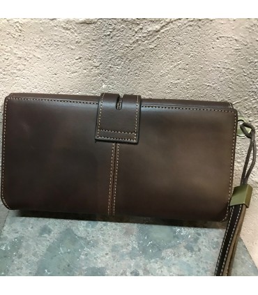 PorteFeuille Long 100% cuir haut de gamme 3 pans