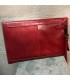 Pochette Enveloppe 100% cuir haut de gamme rouge