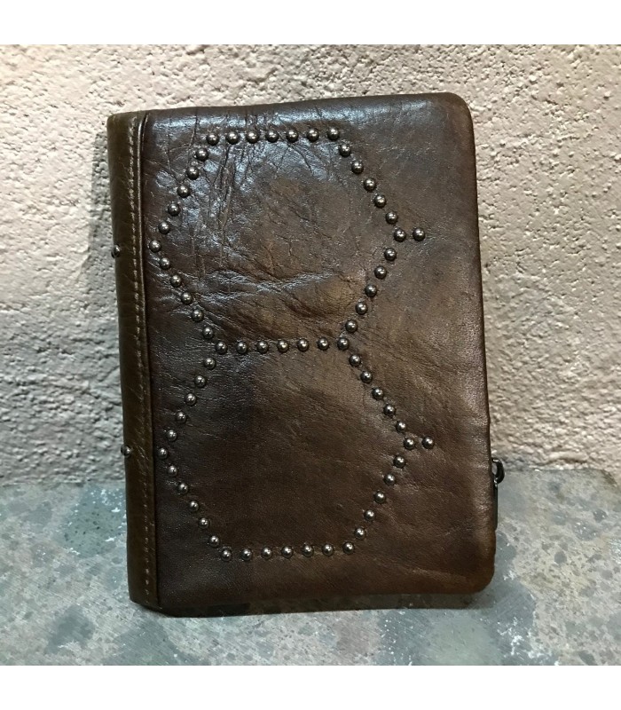 Portefeuille 100% cuir Vintage haut de gamme
