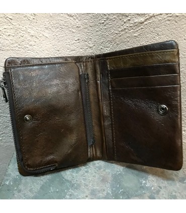 Portefeuille 100% cuir Vintage haut de gamme