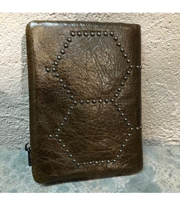 Portefeuille 100% cuir Vintage haut de gamme