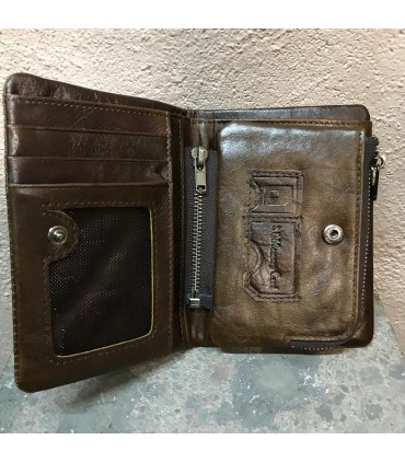 Portefeuille 100% cuir Vintage haut de gamme