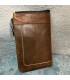 Portefeuille 100% cuir Vintage haut de gamme marron