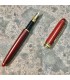 stylo plume mopani rouge avec bouchon ouvert
