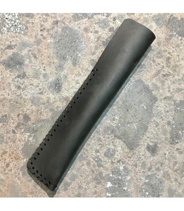 étui noir à stylo en cuir véritable