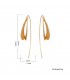 Boucles d'oreilles en zinc d'aspect métal martelé, graine germée, géométrique
