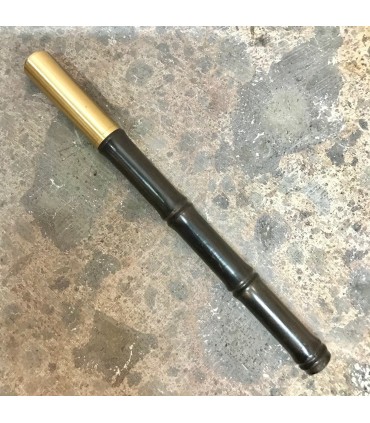 Stylo bic en bambou style noir