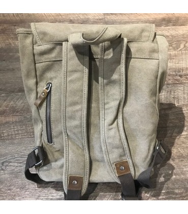 Sac canvas Beige et cuir haut de gamme
