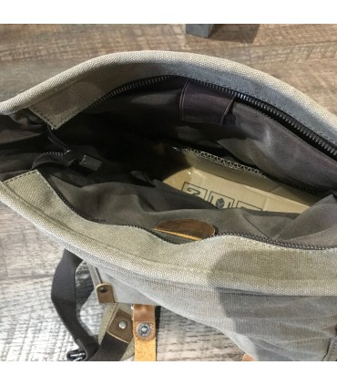 Sac canvas Beige et cuir haut de gamme