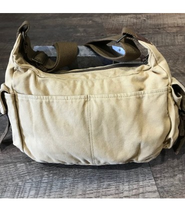 Sac canvas Beige et cuir