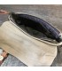 Sac canvas Beige waterproof et cuir haut de gamme