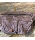 Sac canvas marron et cuir