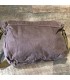 Sac canvas marron et cuir