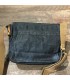 Sac canvas noir waterproof et cuir haut de gamme