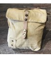 Sac canvas beige et cuir