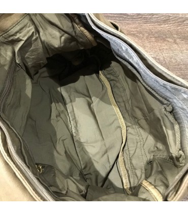 Sac messenger canvas kaki