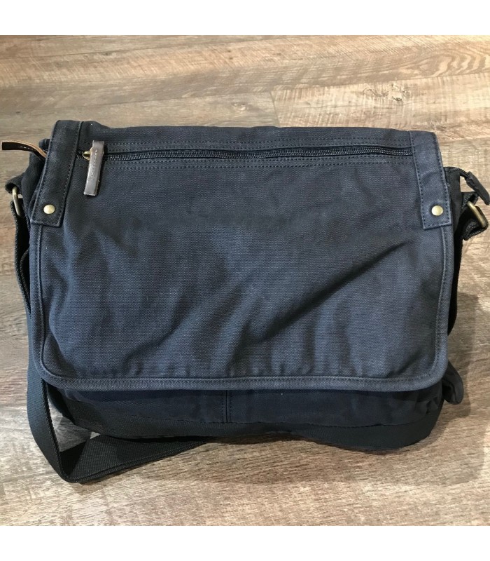 Sac messenger canvas Noir