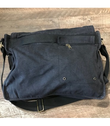 Sac messenger canvas Noir