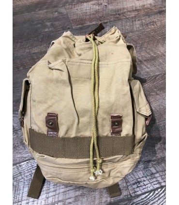 Sac à dos canvas beige