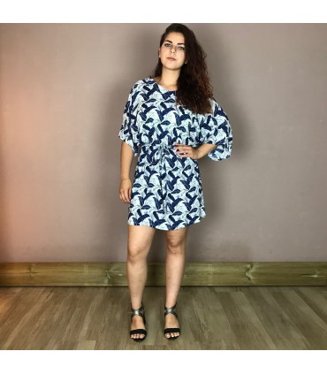 Robe MCS 6 Meltingpot aves ceinture à nouer, et poches latérales