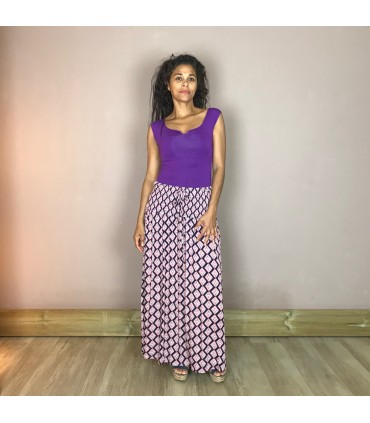 Robe longue combo jupe LS6 Meltingpot