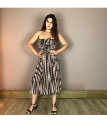 Robe longue combo jupe LS6 Meltingpot