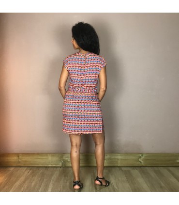 Robe MCS12 Meltingpot, Col V, sans manches, ceinture amovible