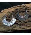 Boucles d'oreilles pendantes en zinc forme Hache, effet martelé, style Bohême