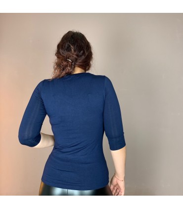 Top Ts Mel col V manche 3/4 Meltingpot