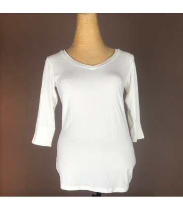 Top Ts Mel col V manche 3/4 Meltingpot