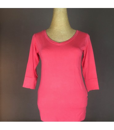 Top Ts Mel col V manche 3/4 Meltingpot