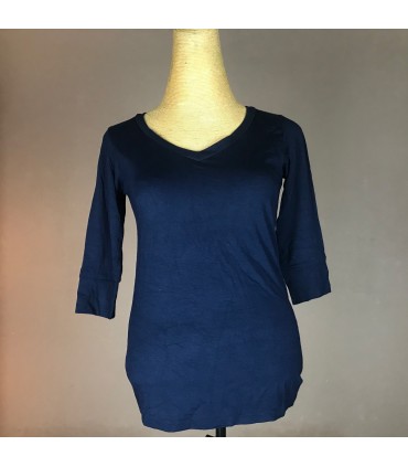 Top Ts Mel col V manche 3/4 Meltingpot