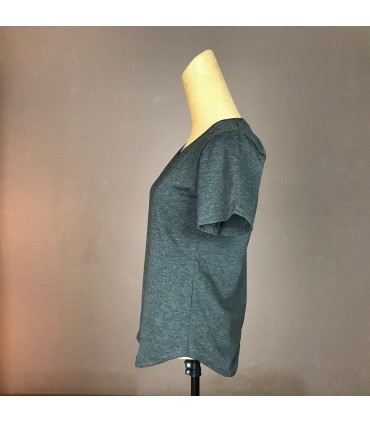 Top Ts Classic manche courte, col rond et taille aroundi