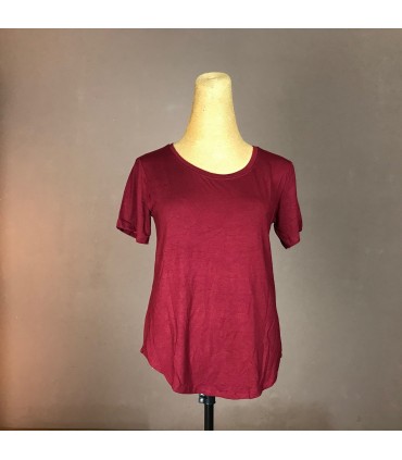 Top Ts Classic manche courte, col rond et taille aroundi