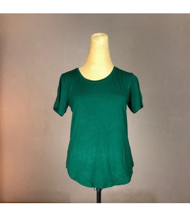 Top Ts Classic manche courte, col rond et taille aroundi