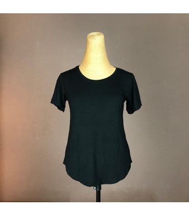 Top Ts Classic manche courte, col rond et taille aroundi