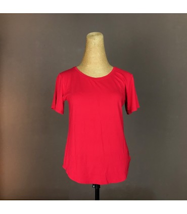 Top Ts Classic manche courte, col rond et taille aroundi